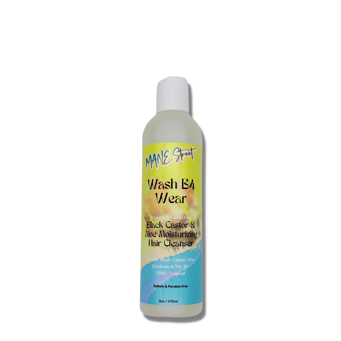 Wash B4 Wear - Nettoyant pour cheveux au ricin noir et au karité